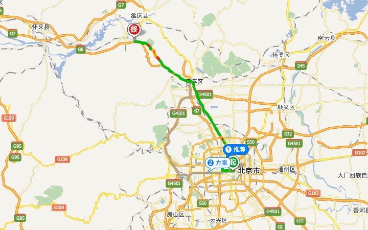 西锐sr20型飞机空中游览八达岭长城 交通路线 北京市自驾到景区约1